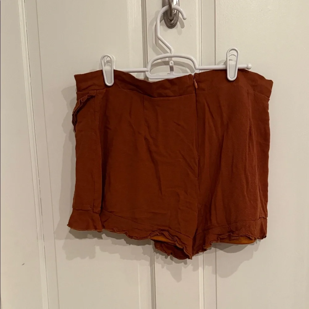 Altar'd State Rust Ruffle Skort - Picture 3 of 3